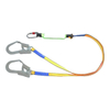 Traditional braided buffer safety rope with webbing