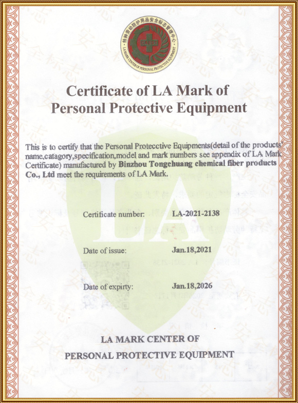 LA Certificate